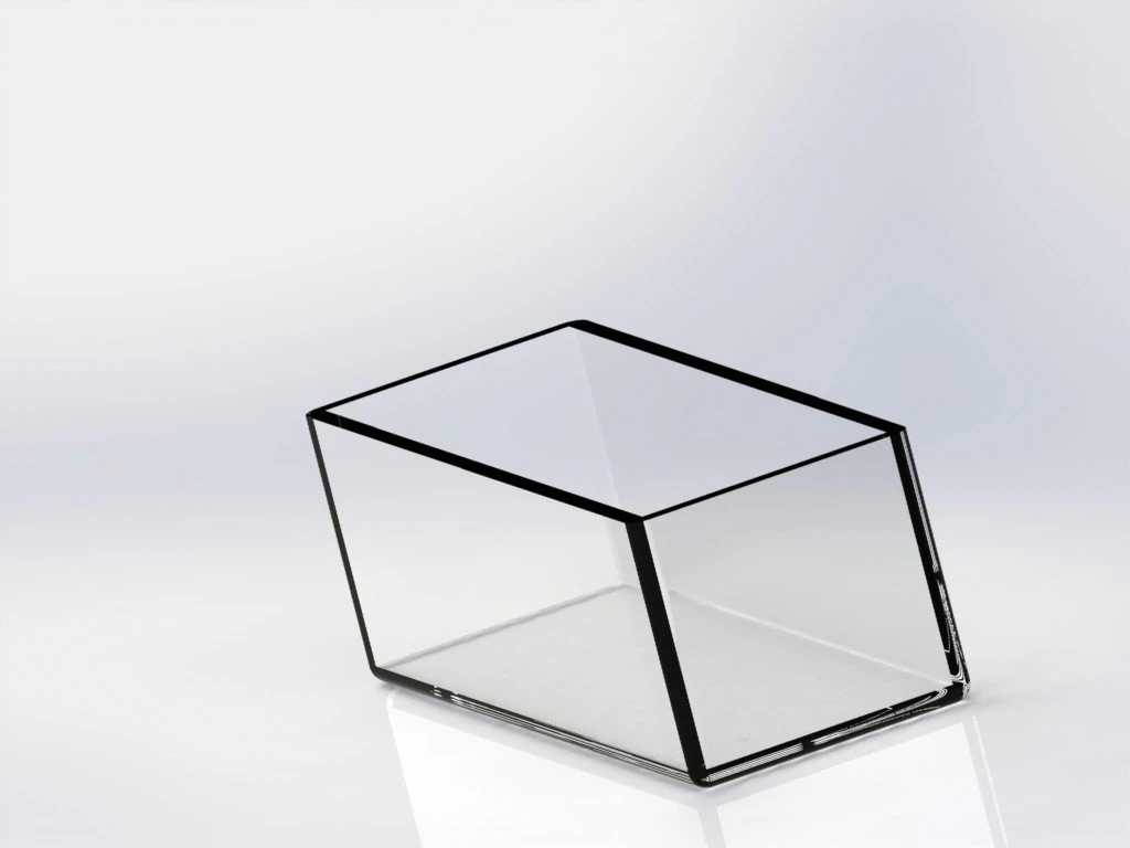 fish tank round edge 3D Model .c4d .max .obj .3ds .fbx .stl .blend 