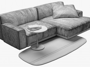 poliform paris seoul sofa 1 3D मॉडल