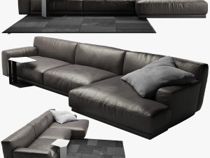 poliform paris seoul sofa 2 3D Модель