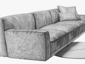 poliform paris seoul sofa 3 3D Model