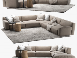 poliform paris seoul sofa 4 3D मॉडल