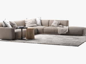 poliform paris seoul sofa 4 Modelo 3D