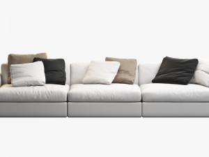 poliform dune sofas 3D मॉडल