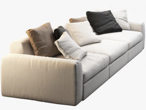 poliform dune sofas 3D मॉडल