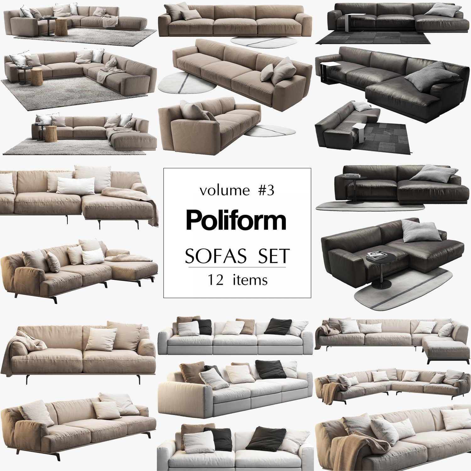 Poliform диваны dwg