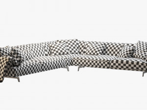 poliform 12 sofas set 3D मॉडल