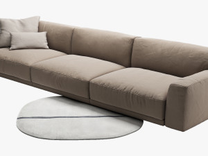 poliform 12 sofas set 3D मॉडल