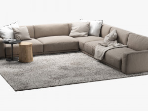 poliform 12 sofas set 3D मॉडल