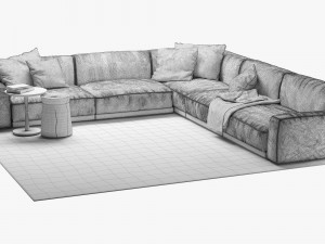 poliform 12 sofas set 3D मॉडल