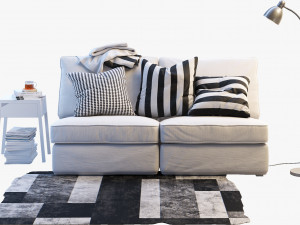 ikea kivik two-seat sofa 3D 모델