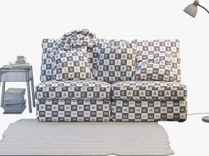 ikea kivik two-seat sofa 3D 모델