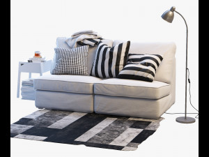 ikea kivik two-seat sofa 3D 모델