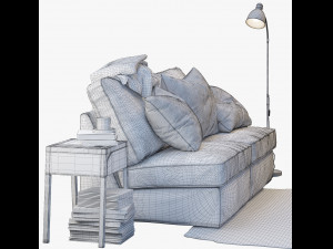 ikea kivik two-seat sofa 3D 모델