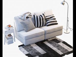 ikea kivik two-seat sofa 3D 모델