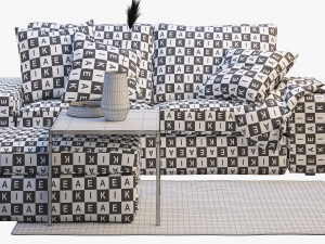 ikea kivik two-seat sofa 2 3D 모델