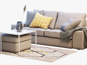 ikea kivik two-seat sofa 2 3D 모델