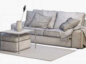 ikea kivik two-seat sofa 2 3D 모델