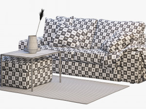 ikea kivik two-seat sofa 2 3D 모델