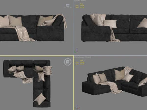 ikea kivik corner sofa 3D Model