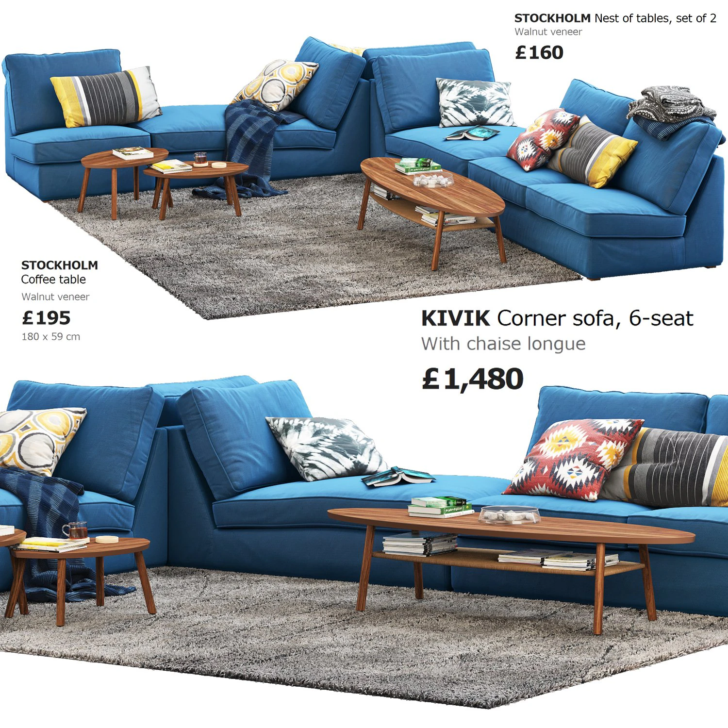 ikea kivik corner modular sofa 3D Model .c4d .max .obj .3ds .fbx .stl .blend 
