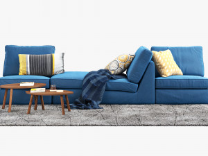ikea kivik corner modular sofa 3D Model