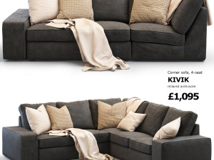 ikea kivik 6 sofas set 3D Модель