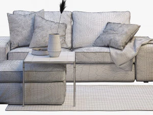 conjunto ikea kivik 6 sof&aacute;s Modelo 3D