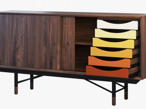 1955 sideboard 3 options 3D 모델
