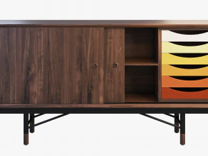 1955 sideboard 3 options 3D Model