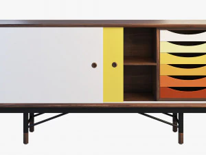 1955 sideboard 3 options 3D Model