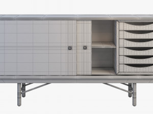 1955 sideboard 3 options 3D 모델