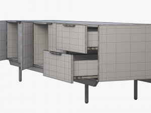 pastoe frame style sideboard 2 options 3D Model