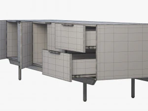 pastoe frame style sideboard 2 options 3D Model