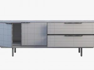 pastoe frame style sideboard 2 options 3D Model
