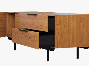 pastoe frame style sideboard 2 options 3D Model