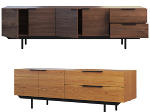 pastoe frame style sideboard 2 options 3D Model