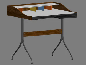 nelson swag leg desk 3D Model