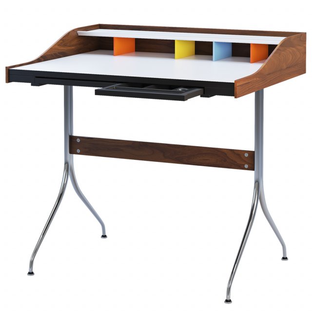 Nelson Swag Leg Desk 3d 模型in 办公桌3dexport