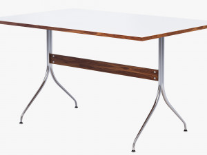 nelson swag leg rectangular work table 3D Model