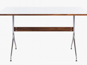 nelson swag leg rectangular work table 3D Model
