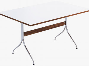 nelson swag leg rectangular work table 3D Model