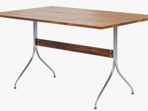 nelson swag leg rectangular work table 3D Model