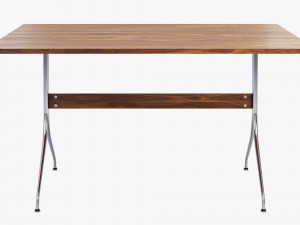 nelson swag leg rectangular work table 3D Model