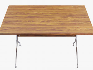 nelson swag leg rectangular work table 3D Model