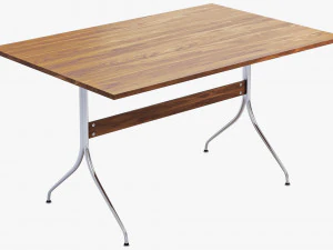 nelson swag leg rectangular work table 3D Model
