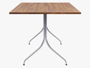 nelson swag leg rectangular work table 3D Model