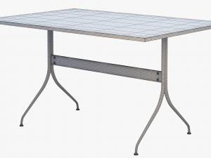 nelson swag leg rectangular work table 3D Model