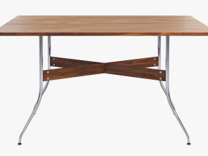 nelson swag leg rectangular dining table Model 3D