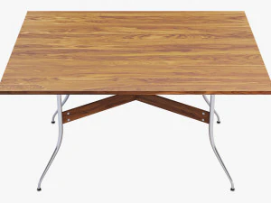 nelson swag leg rectangular dining table 3D Model