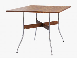 nelson swag leg rectangular dining table Model 3D